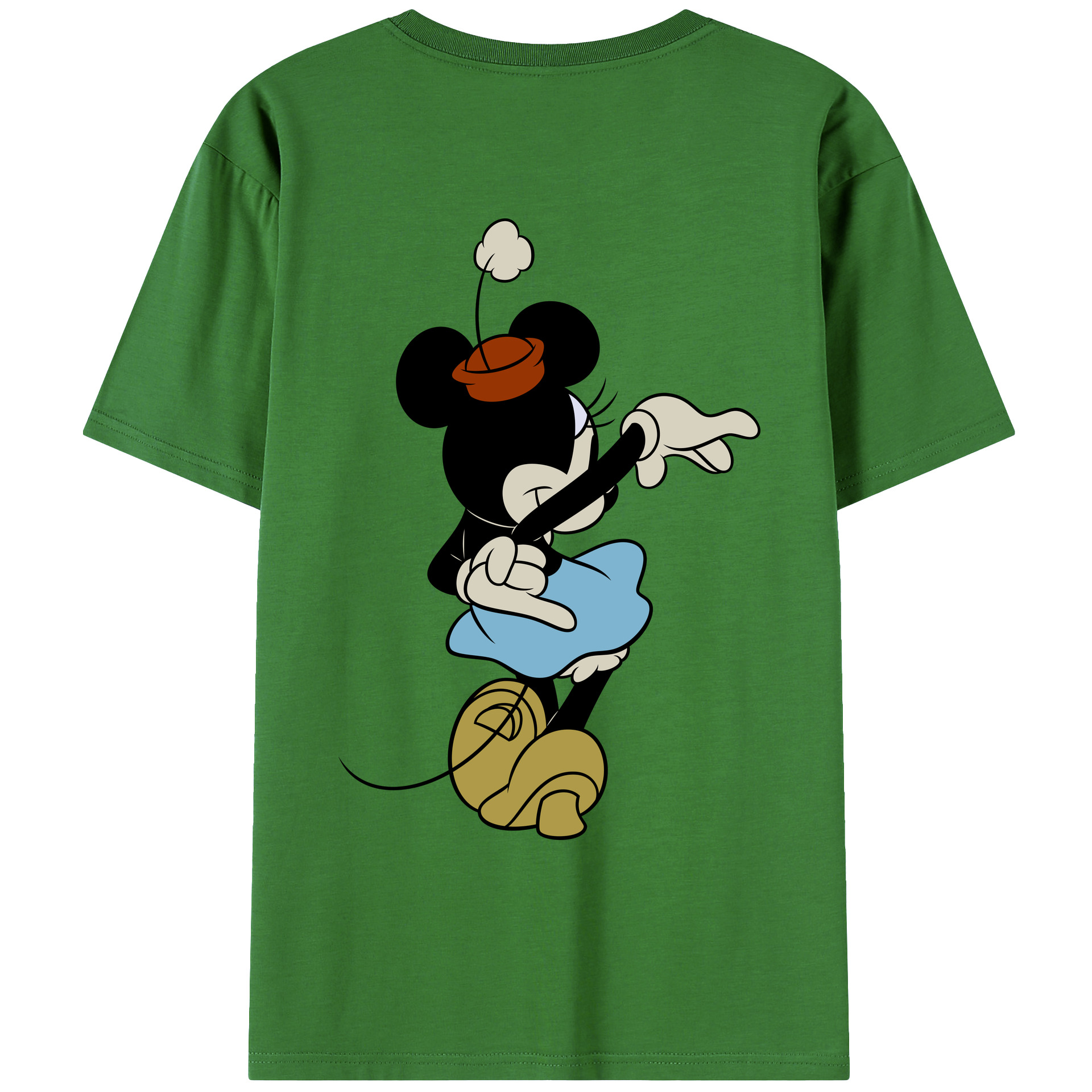 （画像用） ミッキーマウス Mickey Mouse レディース半袖Tシャツ(バックプリント)